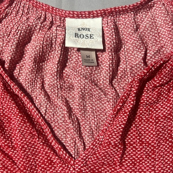 Knox rose red babydoll summer dress size M - Picture 2 of 7